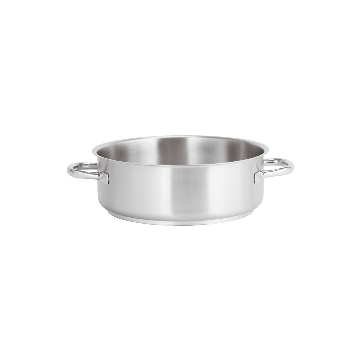 Casseruola bassa inox 2 manici Ø 28 cm Paderno Serie 1000