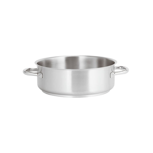 Casseruola bassa inox 2 manici Ø 32 cm Paderno Serie 1000