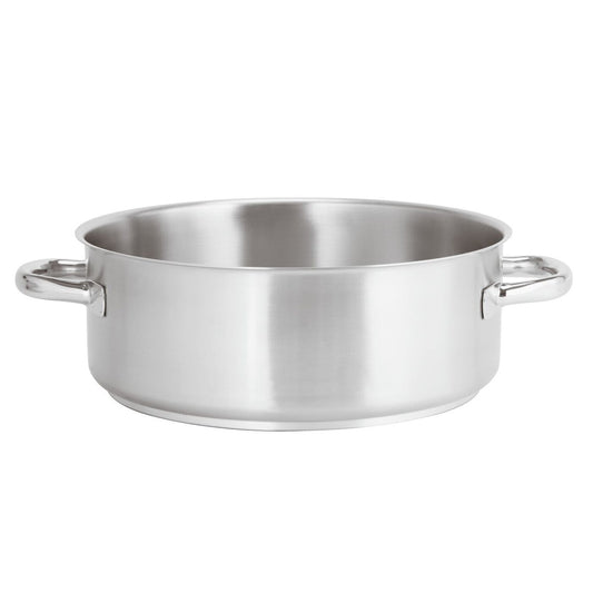 Casseruola bassa inox 2 manici Ø 50 cm Paderno Serie 1000