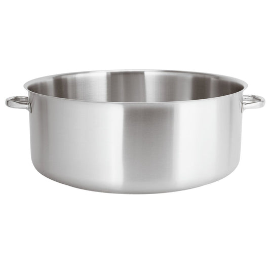 Casseruola bassa inox 2 manici Ø 60 cm Paderno Serie 1000