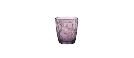 Bicchiere acqua Diamond ametista cl 30,5 h 9,2 Ø cm 8,5