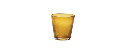 bicchiere acqua ambra Bollicine vetro soffiato a bocca cl 30 Essentia - bicchiere tavola per tavola elegante e ristorazione, SKU 113995