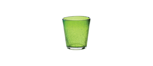 bicchiere acqua verde Bollicine vetro soffiato a bocca cl 30 Essentia - bicchiere tavola per tavola elegante e ristorazione, SKU 113998