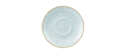 Piattino per tazza the stonecast azzurro puntinato ceramica decorata a mano Ø cm 15,6
