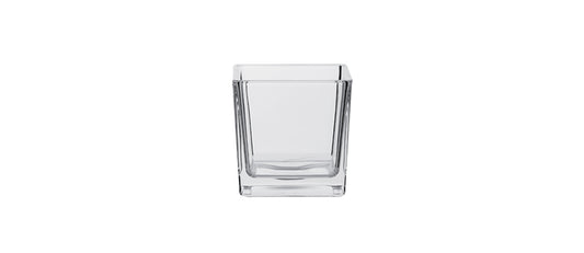 Vaso/portacandele vetro spesso cm 10x10