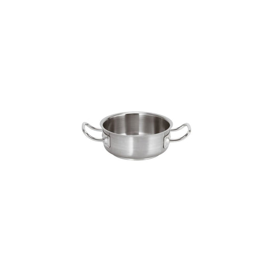 Casseruola bassa inox 2 manici Ø 18 cm Paderno Serie 2000