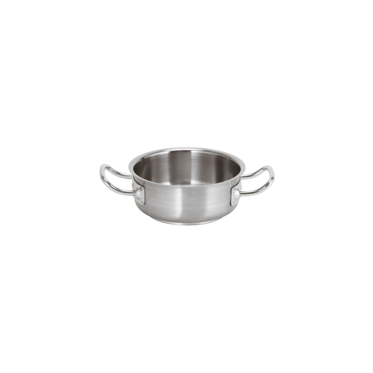 Casseruola bassa inox 2 manici Ø 24 cm Paderno Serie 2000