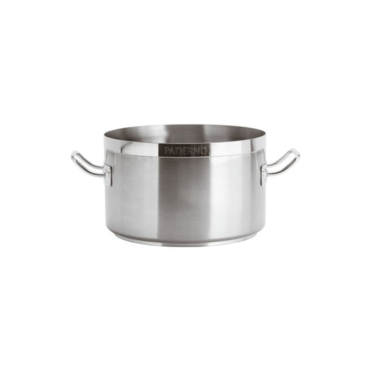 Casseruola alta inox 2 manici Ø 32 cm Paderno Serie 2100