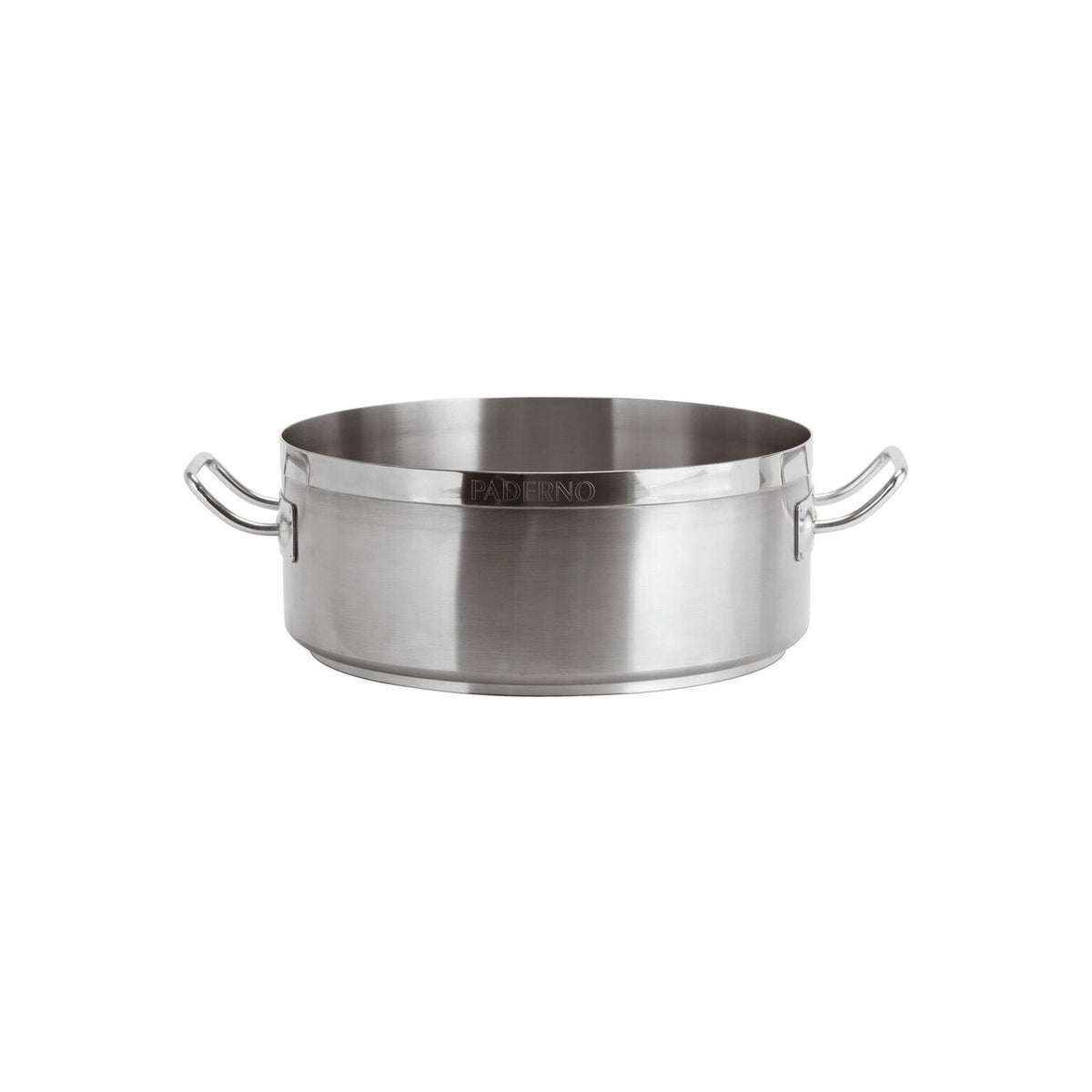 Casseruola bassa inox 2 manici Ø 36 cm Paderno Serie 2100