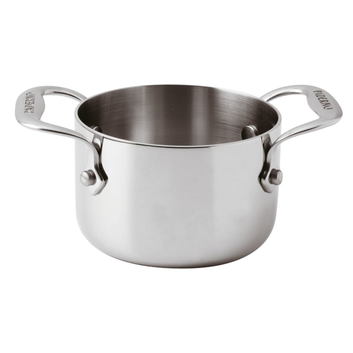 Mini casseruola alta inox 3-Ply 2 manici Ø 10 cm Paderno