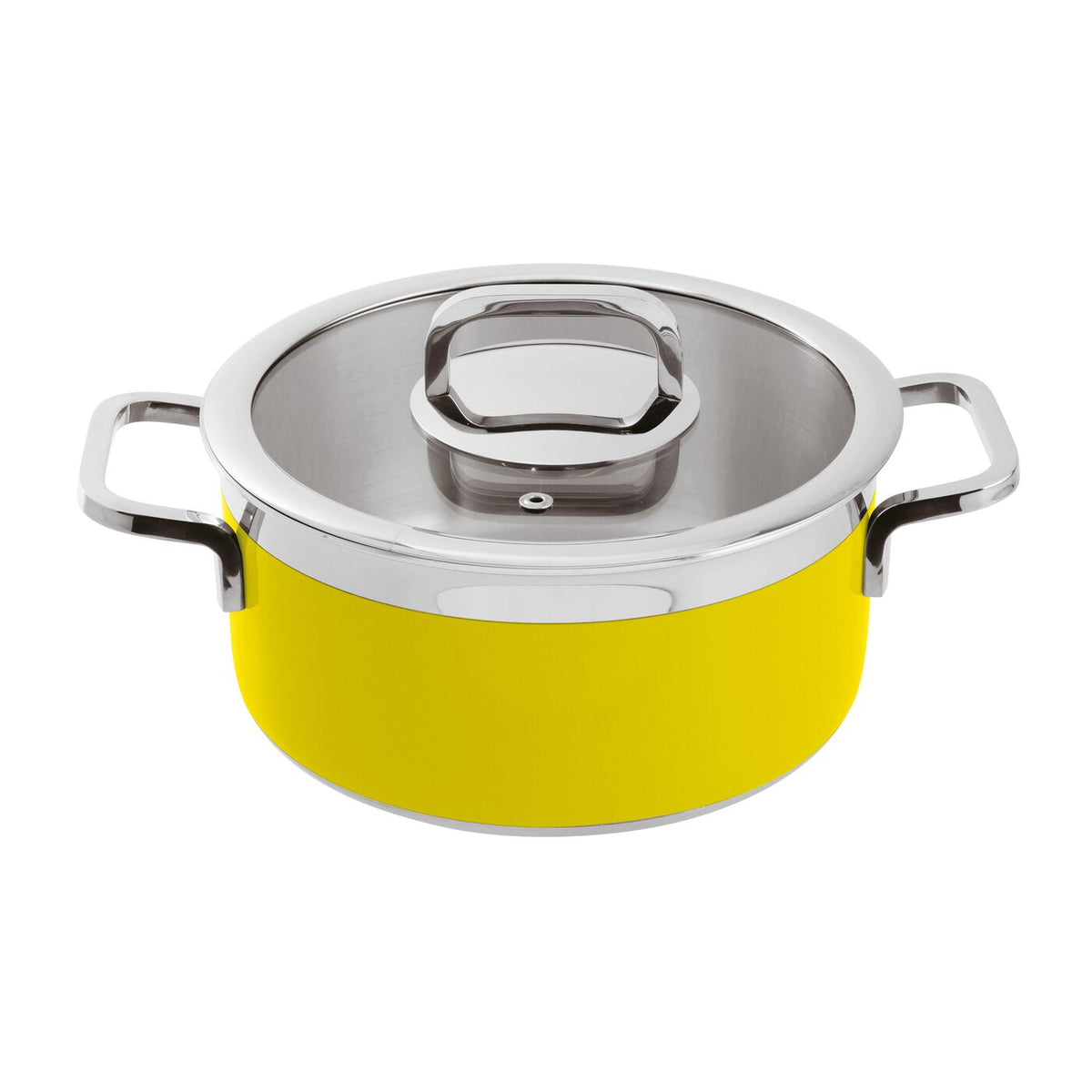 Casseruola con coperchio inox 3-Ply Ø 20 cm giallo Paderno