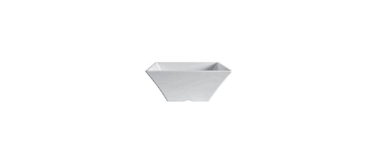 coppa quadrata svasata bianca cm 19,5x19,5 h 8,8 - coppa in melamina in melamina