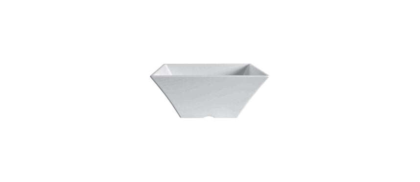 coppa quadrata svasata bianca cm 25,8x25,8 h 10,5 - coppa in melamina in melamina