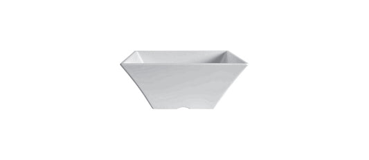 coppa quadrata svasata bianca cm 31,5x31,5 h 12,5 - coppa in melamina in melamina