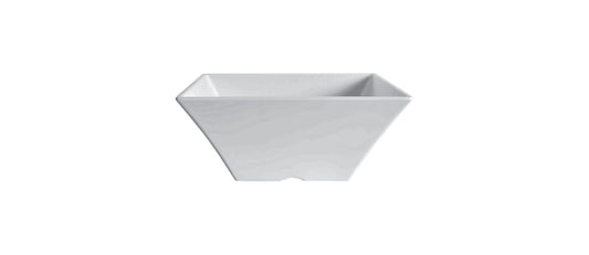 coppa quadrata svasata bianca cm 40x40 h 14,5 - coppa in melamina in melamina