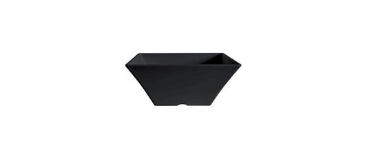 coppa quadrata svasata nera cm 25,8x25,8 h 10,5 - coppa in melamina in melamina