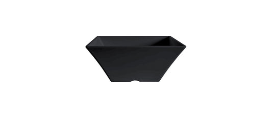 coppa quadrata svasata nera cm 31,5x31,5 h 12,5 - coppa in melamina in melamina