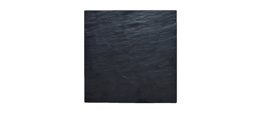 vassoio quadrato effetto ardesia nero opaco cm 32,5x32,5 h 0,9 - vassoio in melamina in melamina