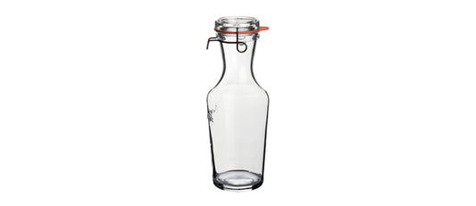 Caraffa Lock Eat vetro con tappo e guarnizione lt 1 h 27,7 Ø cm 10,2