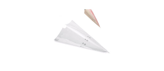 Sacchetto per decorare monouso con adattatore e bocchetta conf. 25 pz doppio corpo cm 45,5 - articolo per pasticceria