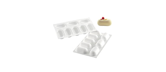 Stampo Pillow 8 forme cm 8,2x4,3 h 3,2 - stampo per pasticceria