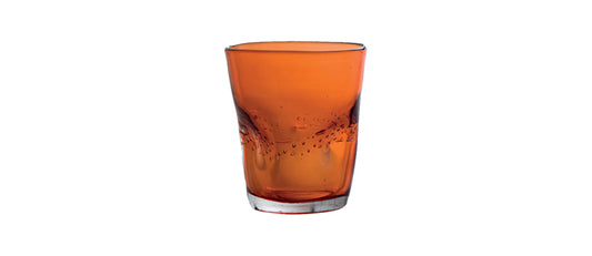 bicchiere acqua arancione Dalì vetro soffiato a bocca cl 35 Essentia - bicchiere tavola per tavola elegante e ristorazione, SKU 125546