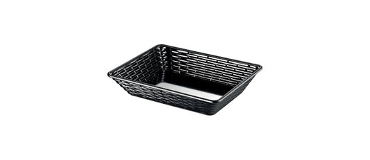 Cesta nera rettangolare cm 28x20 h 3