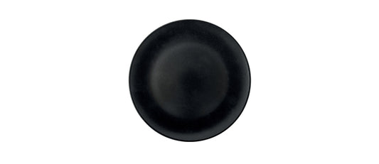 Piatto piano Monaco nero opaco Ø cm 26 - piatto piano