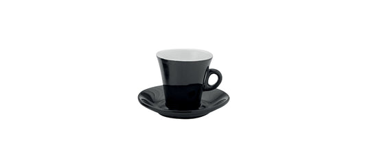 Piattino nero per tazza the ø oslo tazze economiche colorate interno bianco