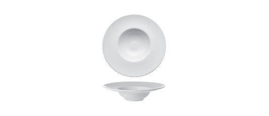 Piatto pasta Monaco bianco opaco Ø cm 28 interno Ø cm 15 - piatto pasta