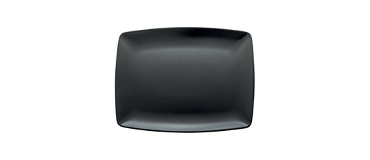 Vassoio rettangolare London nero opaco cm 31x25
