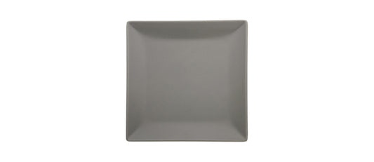 Piatto piano quadrato Boston/Tokyo grigio opaco cm 27x27