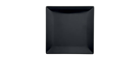 Piatto piano quadrato Boston/Tokyo nero opaco cm 27x27 - piatto piano