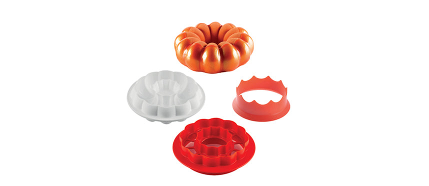 Stampo in silicone con tagliapasta Ø cm 15,5 h 5 - stampo per pasticceria