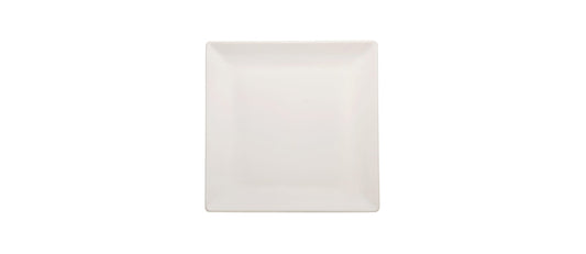 Piatto piano quadrato Boston/Tokyo bianco opaco cm 30x30 - piatto piano