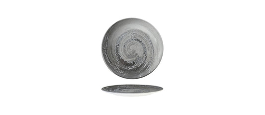 Piatto frutta Vortice grigio Ø cm 20 - piatto frutta