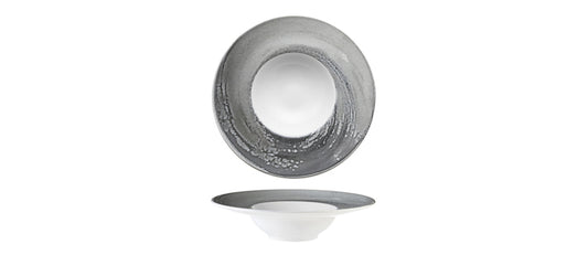 Piatto pasta Vortice grigio Ø cm 28 interno Ø cm 15 - piatto pasta