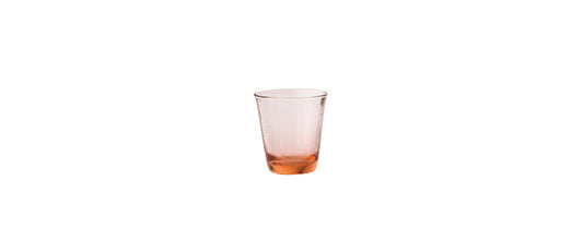 Bicchiere acqua rosa denim vetro colorato cl 27 h 9,5 Ø cm 8,6
