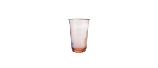 Bicchiere bibita rosa denim vetro colorato cl 38 h 13 Ø cm 8,3