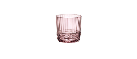 Bicchiere rocks america '20s lilac rose cl 30 h 8,4