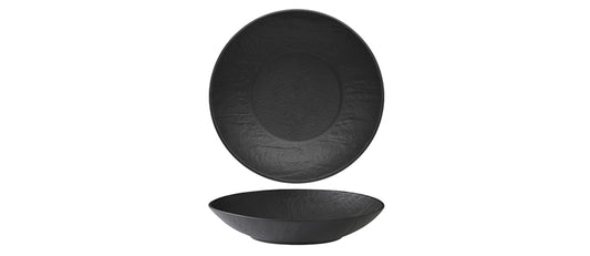 Piatto gourmet Erosion Nero Ø cm 27