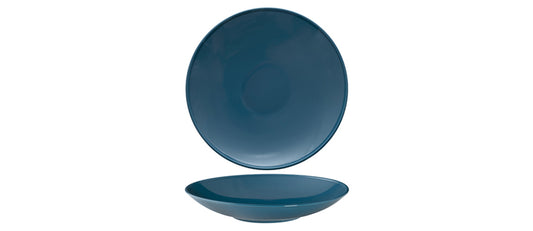 pasta bowl blu petrolio nouvelle cuisine porcellana Ø cm 30 - articolo per la tavola
