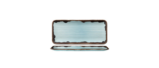  vassoio rettangolare harvest turchese cm 34,6x15,6  professionale horeca