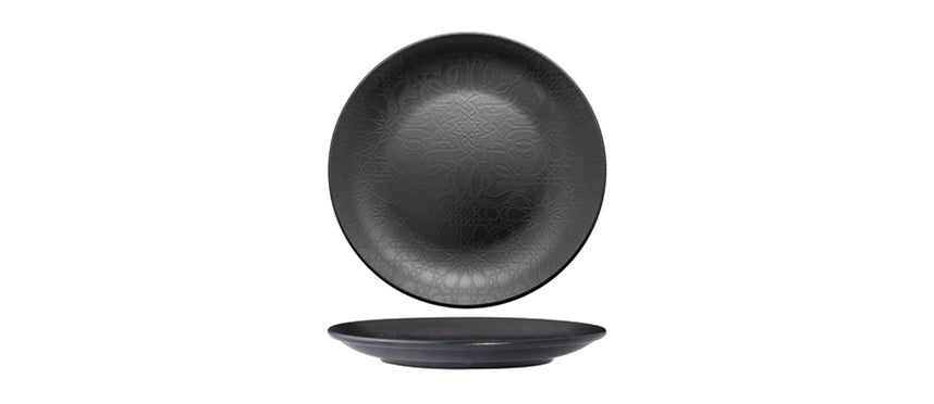 piatto piano Black Matt Ø cm 27 - piatto piano