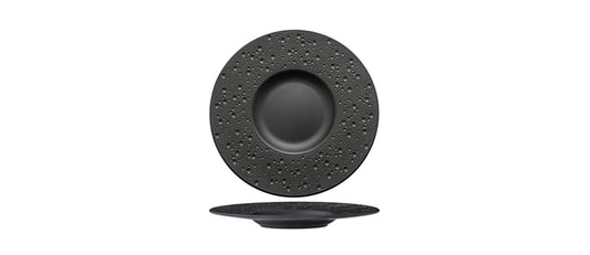 piatto piano gourmet Moon Nero Opaco Ø 29 cm - piatto piano gourmet