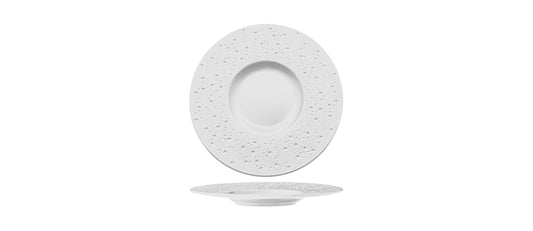 piatto piano gourmet Moon Bianco Lucido Ø 29 cm - piatto piano gourmet