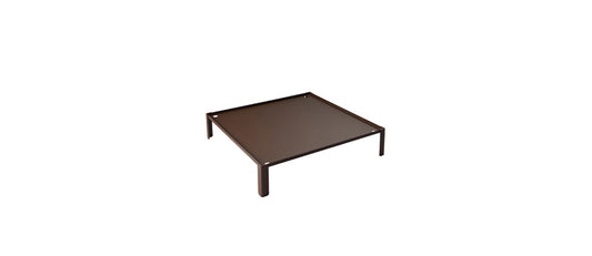 Alzata Domino Corten cm 40x40 h 9