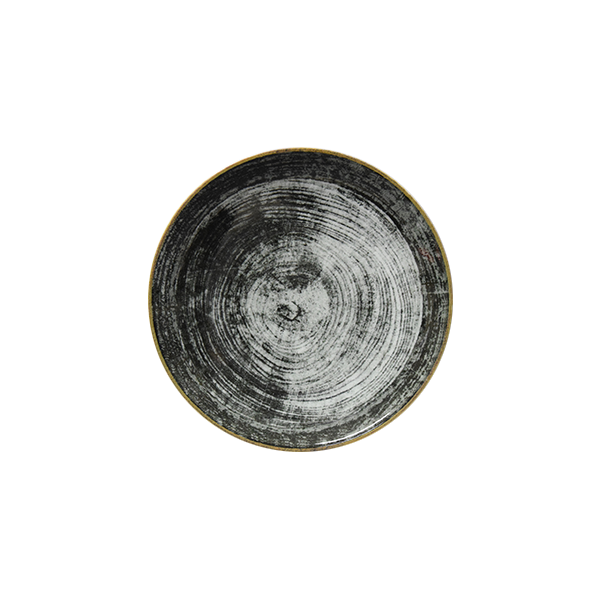 Piatto frutta black round siviglia ø 21x2,2h piatti