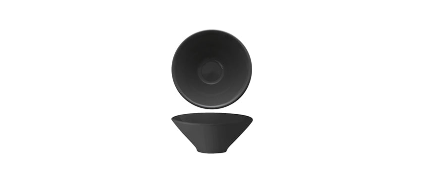 Coppetta tonda nera cm10,2x4 bicchieri