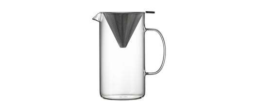 caffettiera con filtro inox sublime thermic glass vetro borosilicato lt 1,8 caffettiera per caffetteria